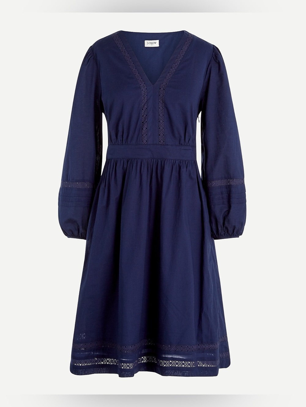 J. Crew Navy V-Neck Midi Dress.NWOT. $150 MSRP